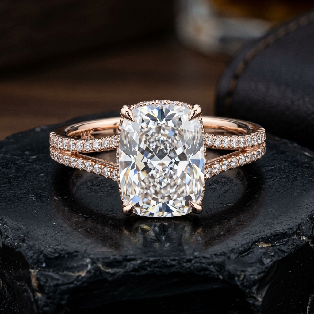 Photorealistic 3D ring render