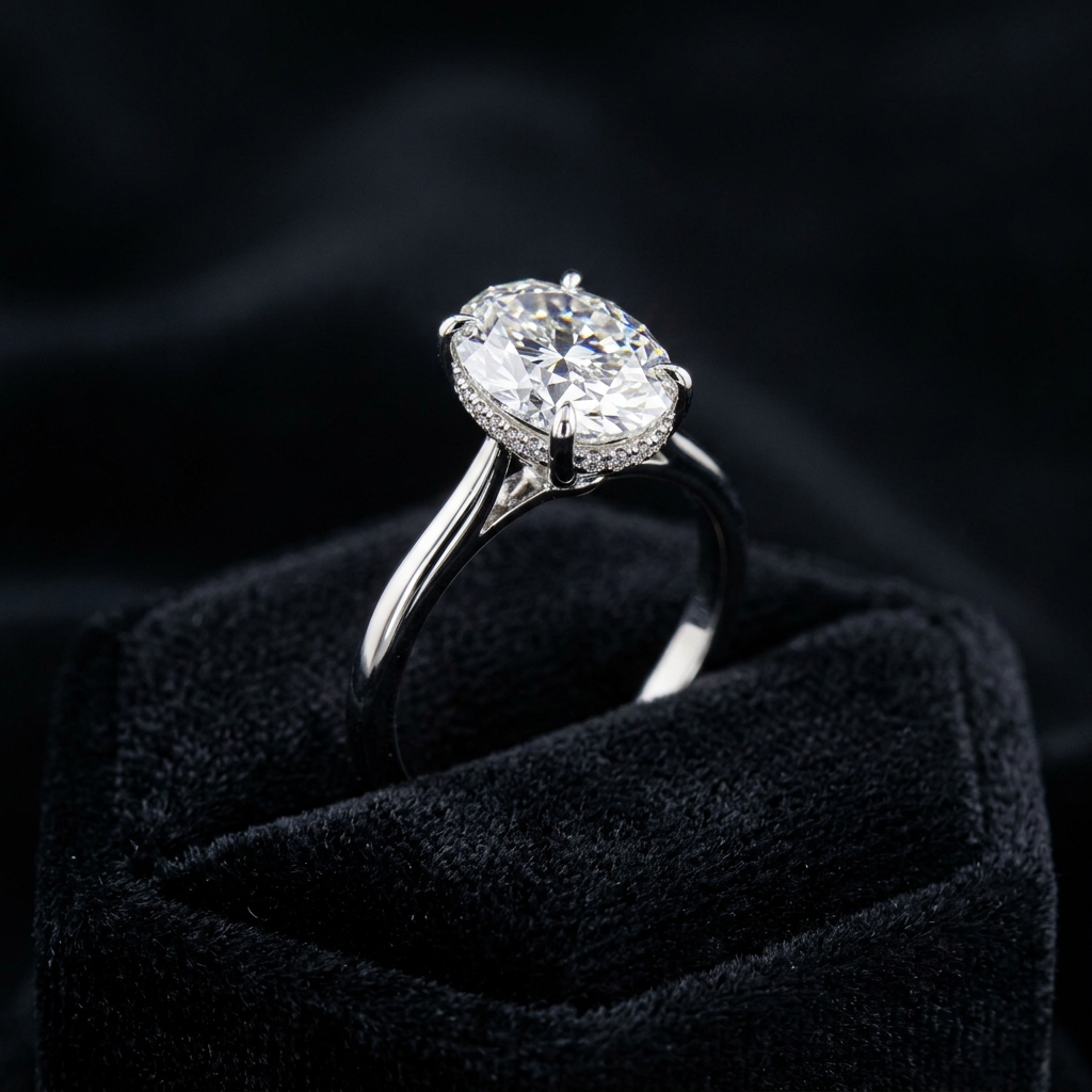 Oval Solitaire Ring